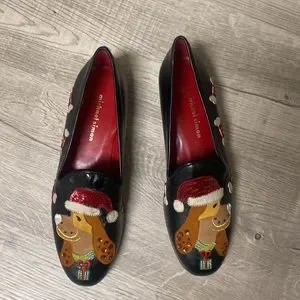 Michael Simon Shoes Michael Simon Dog Christmas Leather Flat
